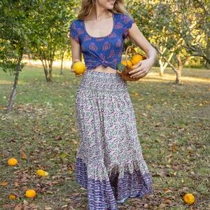 Natural Life Flora Convertible Maxi Skirt